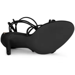 Allegra K Women's Lace Up Strappy Stiletto Heels Sandals -Bearpaw Shoes Shop GUEST 0022378f 8dcb 4db8 9418 253bca428911