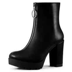 Allegra K Women's Platform Front Zip Chunky Heel Ankle Boots 19 Allegra K Women's Platform Front Zip Chunky Heel Ankle Boots -Bearpaw Shoes Shop GUEST 00e64176 a570 442c 8e62 e7308f705840