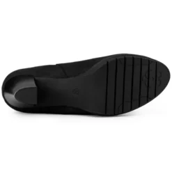 Allegra K Women's Round Toe Block Heels Chelsea Ankle Boots -Bearpaw Shoes Shop GUEST 01058f19 cbf6 4004 a6c2 0ef380b049c9