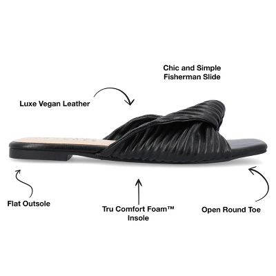 Journee Collection Womens Emalynn Tru Comfort Foam Slip On Slide Flat Sandals 9 Journee Collection Womens Emalynn Tru Comfort Foam Slip On Slide Flat Sandals - Image 7