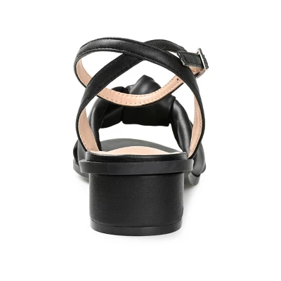 Journee Collection Womens Edythe Two Tone Low Block Heel Sandals 4 Journee Collection Womens Edythe Two Tone Low Block Heel Sandals - Image 2