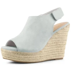 Allegra K Women's Espadrille Platform Heeled Wedges Sandals -Bearpaw Shoes Shop GUEST 03ac34dd ee1f 4a07 853c 11ca4438ee92