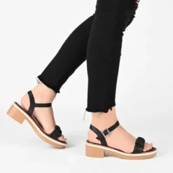 Journee Collection Womens Dexxla Buckle Ankle Strap Low Platform Sandals -Bearpaw Shoes Shop GUEST 0401bf7c 2b55 4e08 93d1 dcee17b1b0af