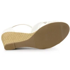 Allegra K Women's Floral Lace Mesh Wedges Sandals -Bearpaw Shoes Shop GUEST 054c918f 07eb 43c2 9e50 58ef97d6600d