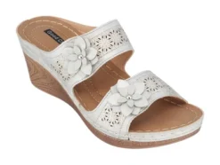 GC Shoes Cie Double Band Perforated Flower Comfort Slide Wedge Sandals 14 GC Shoes Cie Double Band Perforated Flower Comfort Slide Wedge Sandals -Bearpaw Shoes Shop GUEST 06e97e93 33d0 4b79 afbb 506feaaf8405