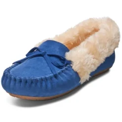 Alpine Swiss Leah Womens Shearling Moccasin Slippers Faux Fur Slip On House Shoes -Bearpaw Shoes Shop GUEST 07575d78 ea34 49d0 aea4 dbd7b067701a