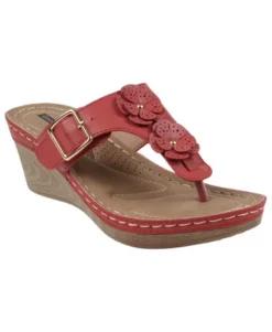 GC Shoes Narbone Flower Comfort Slide Wedge Sandals -Bearpaw Shoes Shop GUEST 08695db3 34b9 43f6 be43 5abd39fcfe14