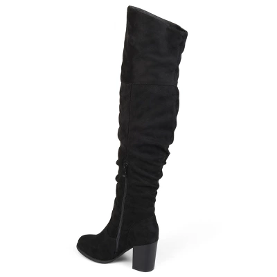 Journee Collection Womens Kaison Stacked Heel Over The Knee Boots 8 Journee Collection Womens Kaison Stacked Heel Over The Knee Boots - Image 6