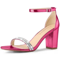 Allegra K Women's Rhinestone Ankle Strap Chunky Sandals 29 Allegra K Women's Rhinestone Ankle Strap Chunky Sandals -Bearpaw Shoes Shop GUEST 0a332116 0026 413a aeb0 a30b1c387571