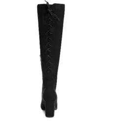 Women's WIDE FIT Perry Knee High Boot - Black | CITY CHIC