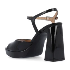 Journee Collection Womens Ziarre Patent Vegan Leather Ankle Strap Platform Sandals -Bearpaw Shoes Shop GUEST 0ad1ca01 abde 4216 abe3 b9eedcefbdf9