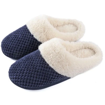 RockDove Women's Bubble Stitch Faux Fur Lined Slide Slippers 9 RockDove Women's Bubble Stitch Faux Fur Lined Slide Slippers - Image 7