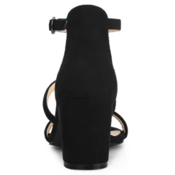 Allegra K Women's Open Toe Strappy Chunky Heels Sandals -Bearpaw Shoes Shop GUEST 0b412ecb c4dd 4dd6 889a 2d8978263273