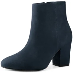 Perphy Women's Round Toe Chunky High Heels Ankle Boots -Bearpaw Shoes Shop GUEST 0b48ed13 d81f 483c bedf 0cf2f6ddfc27