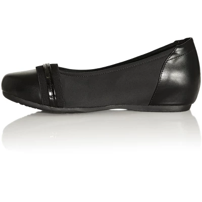 Women's WIDE FIT Marlie Ballet Flat - Black | CLOUDWALKERS 5 Women's WIDE FIT Marlie Ballet Flat - Black | CLOUDWALKERS - Image 3