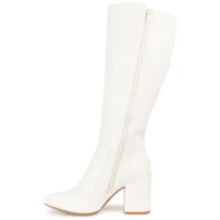 Journee Collection Womens Tavia Tru Comfort Foam Block Heel Knee High Boots