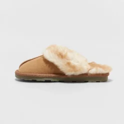 Girls' Carmen Scuff Slippers - Cat & Jack™ Brown