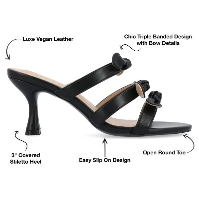 Journee Collection Womens Kristina Kitten Heel Slip On Open Toe Pumps 9 Journee Collection Womens Kristina Kitten Heel Slip On Open Toe Pumps - Image 7