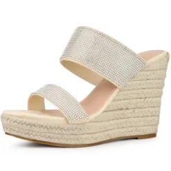 Perphy Women' Sandal Platform Rhinestones Dual Strap Espadrille Wedge -Bearpaw Shoes Shop GUEST 1321465e 6ab6 46fe 9390 c735dd1ea2d7