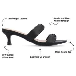 Journee Collection Womens Dyllan Kitten Heel Slip On Open Toe Pumps -Bearpaw Shoes Shop GUEST 135bd6f5 4641 410e b762 60b9141d6b8f