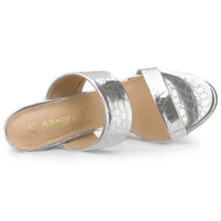 Allegra K Women's Open Toe Stiletto Heel Slide Sandals -Bearpaw Shoes Shop GUEST 1398eb9e 06ad 4e98 90cf 0385270868c7