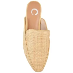 Journee Collection Womens Akza Slip On Square Toe Mules Flats -Bearpaw Shoes Shop GUEST 14978b49 a94b 44a1 9d68 2e3ea142f78d