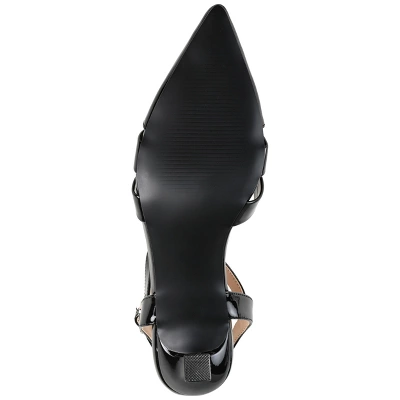 Journee Collection Womens Jazlynn Buckle Kitten Heel Pointed Toe Pumps 6 Journee Collection Womens Jazlynn Buckle Kitten Heel Pointed Toe Pumps - Image 4