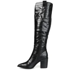 Journee Collection Womens Therese Tru Comfort Foam Stacked Heel Knee High Boots