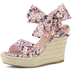 Allegra K Women's Platform Floral Printed Slingback Espadrille Wedge Sandals -Bearpaw Shoes Shop GUEST 18b1924e 4179 4c7c be54 a9d70e893c12