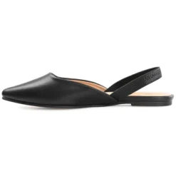 Journee Collection Womens Mallorca Pull On Almond Toe Sling-Back Flats