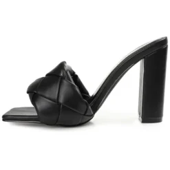 Journee Collection Womens Maysie Tru Comfort Foam Open Square Toe Block Heel Sandals