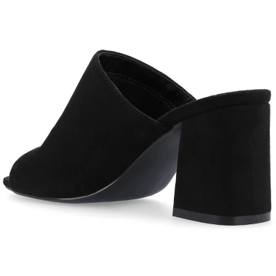 Journee Collection Womens Adelaide Peep Toe Slip On Block Heel Sandals 8 Journee Collection Womens Adelaide Peep Toe Slip On Block Heel Sandals - Image 6