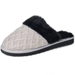 Alpine Swiss Grace Womens Cable Knit Memory Foam Scuff Slippers -Bearpaw Shoes Shop GUEST 19a9a3c7 58f0 4941 b407 476b5fe43b62