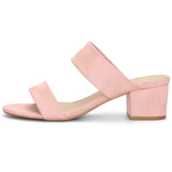 Allegra K Women's Block Heel Dual Straps Slide Sandals -Bearpaw Shoes Shop GUEST 19b5fbde 28bc 49f1 867a 82ff5b4c84be