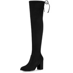 Allegra K Women's Round Toe Chunky Heel Over The Knee High Boots -Bearpaw Shoes Shop GUEST 1a741cb0 79de 49be 827d 52e084c16f9f