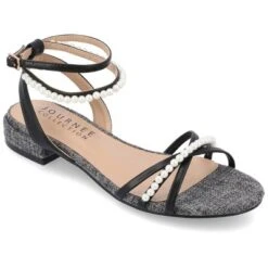 Journee Collection Womens Tulsi Faux Pearl Ankle Strap Covered Block Heel Sandals -Bearpaw Shoes Shop GUEST 1b51e4e0 79af 4085 863e 97bb2830ebe0