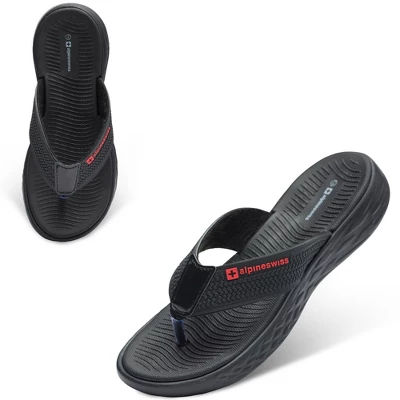 Alpine Swiss Katie Womens Wide Foot Strap Flip Flops Thong Sandals 7 Alpine Swiss Katie Womens Wide Foot Strap Flip Flops Thong Sandals - Image 5