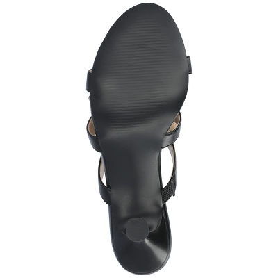 Journee Collection Womens Kristina Kitten Heel Slip On Open Toe Pumps 6 Journee Collection Womens Kristina Kitten Heel Slip On Open Toe Pumps - Image 4