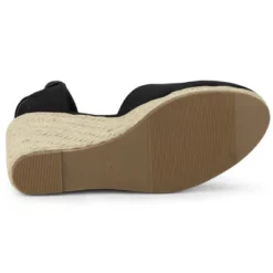 Allegra K Women's Closed Toe Espadrilles Wedges Tie Up Wedge Sandals -Bearpaw Shoes Shop GUEST 1e6f585a 1fdd 42d9 ad86 b3971887da55