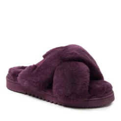 Fireside By Dearfoams Women's New Castle Genuine Shearling Cross Band Slide -Bearpaw Shoes Shop GUEST 20b4d152 8bc3 49eb b64e 76eaa97da84b