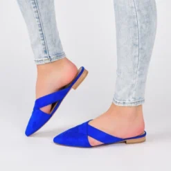 Journee Collection Womens Gerda Slip On Almond Toe Mules Flats -Bearpaw Shoes Shop GUEST 216ac799 4e8b 487d 82b1 95c741109417