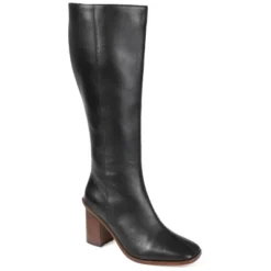 Journee Signature Womens Genuine Leather Tamori Wide Calf Square Toe Inside Zip Knee High Boots -Bearpaw Shoes Shop GUEST 2350634e 9e99 41fd b616 06fc63ab59e1