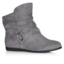 Women's WIDE FIT Serena Ankle Boot - Gray| CLOUDWALKERS -Bearpaw Shoes Shop GUEST 254c592a 3b90 45ae a223 69cad62ea53a