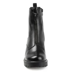 Journee Signature Womens Genuine Leather Norrah Round Toe Stacked Combat Booties -Bearpaw Shoes Shop GUEST 270fd005 60bf 4c9b 872b 5f652e4c1dff