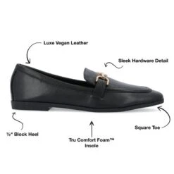 Journee Collection Womens Mizza Tru Comfort Foam Loafer Slip On Square Toe Flats -Bearpaw Shoes Shop GUEST 272c1024 1af0 4850 be9d 6b87fb64252b