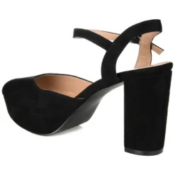 Journee Collection Womens Roslynn Almond Toe High Block Heel Pumps -Bearpaw Shoes Shop GUEST 28aa10d1 7c96 4489 acac 700cb34aac8b