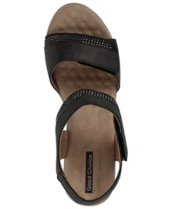 GC Shoes Jorda Embellished Velcro Comfort Slingback Wedge Sandals -Bearpaw Shoes Shop GUEST 296a8046 6cf5 4f51 9ad5 c29ae02a6d27