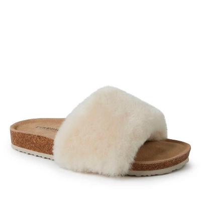 Fireside By Dearfoams Women's Canberra Genuine Shearling Band Footbed Slide Slippers 8 Fireside By Dearfoams Women's Canberra Genuine Shearling Band Footbed Slide Slippers - Image 6