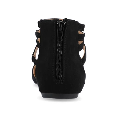 Journee Collection Womens Marlee Tru Comfort Foam Back Heel Zip Pointed Toe Cage Flats 4 Journee Collection Womens Marlee Tru Comfort Foam Back Heel Zip Pointed Toe Cage Flats - Image 2