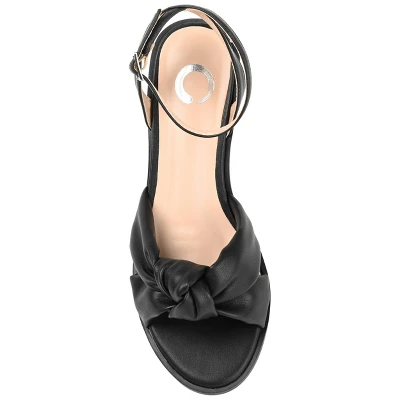 Journee Collection Womens Edythe Two Tone Low Block Heel Sandals 5 Journee Collection Womens Edythe Two Tone Low Block Heel Sandals - Image 3